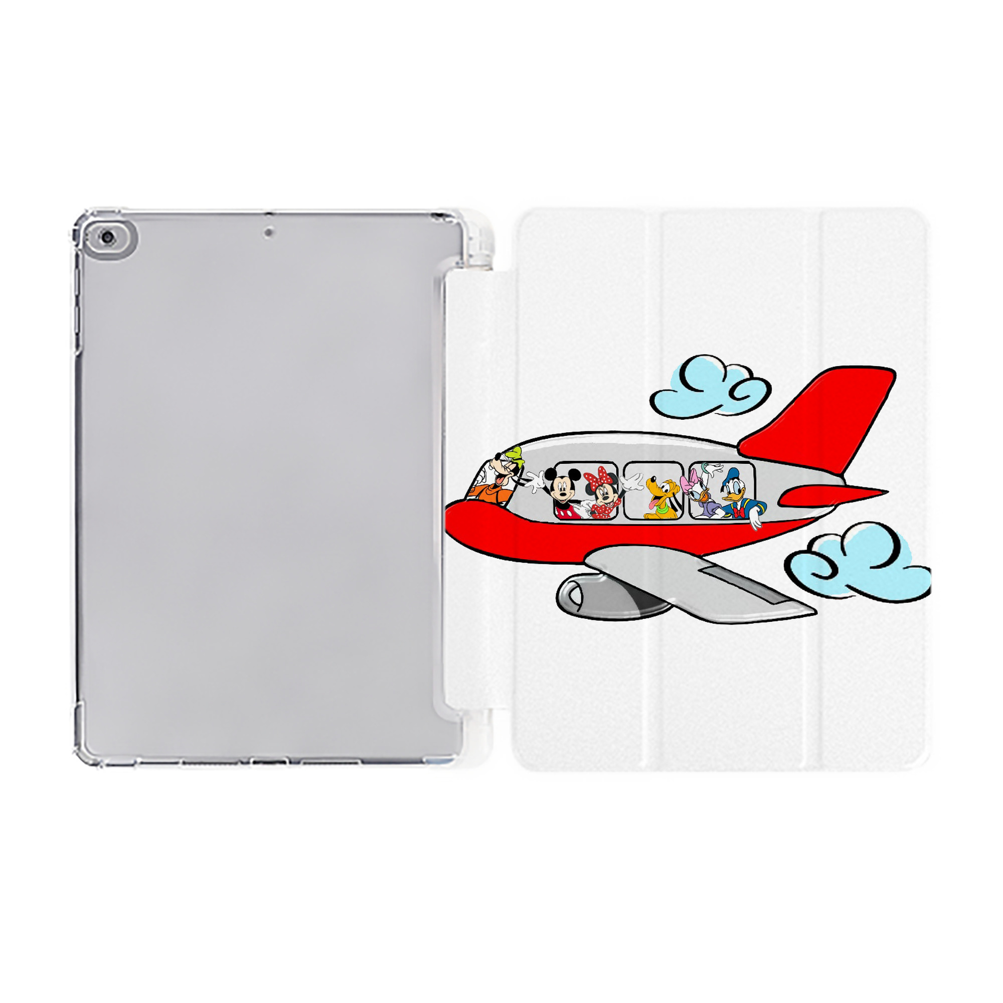 ミッキーマウス Mickey Mouse IPad ケース ペン収納付き 三つ折りスタンド PUレザー×シリコン 対応機種9.5/10.5/10.9インチ